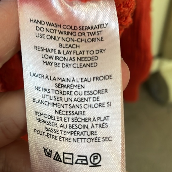 Gorgeous red/orange shaker knit mock neck sweater by Maeve - Anthropologie - Picture 5 of 6